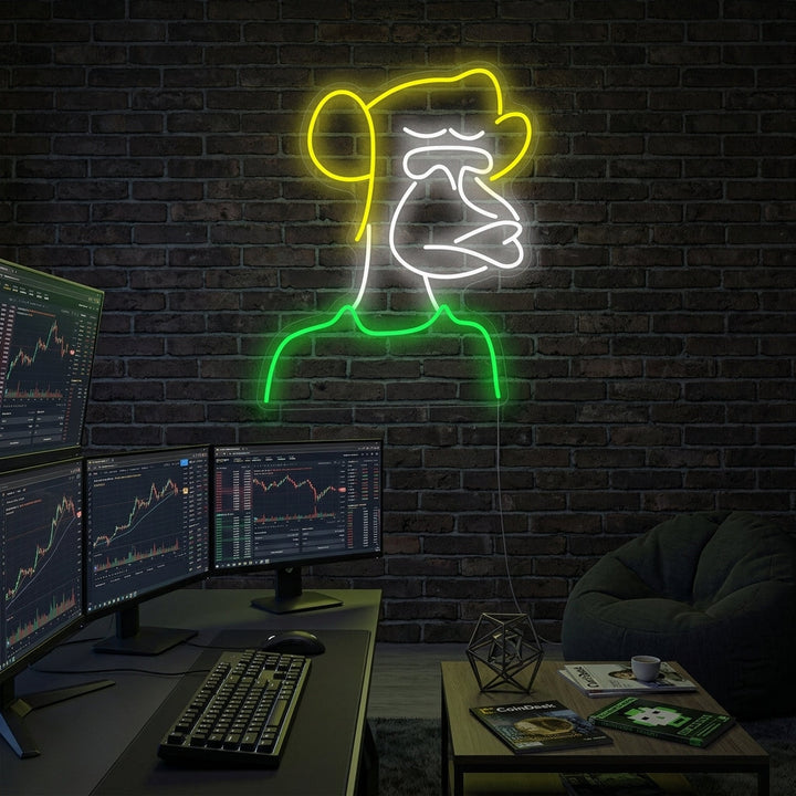 "Bored Ape" Neonskylt