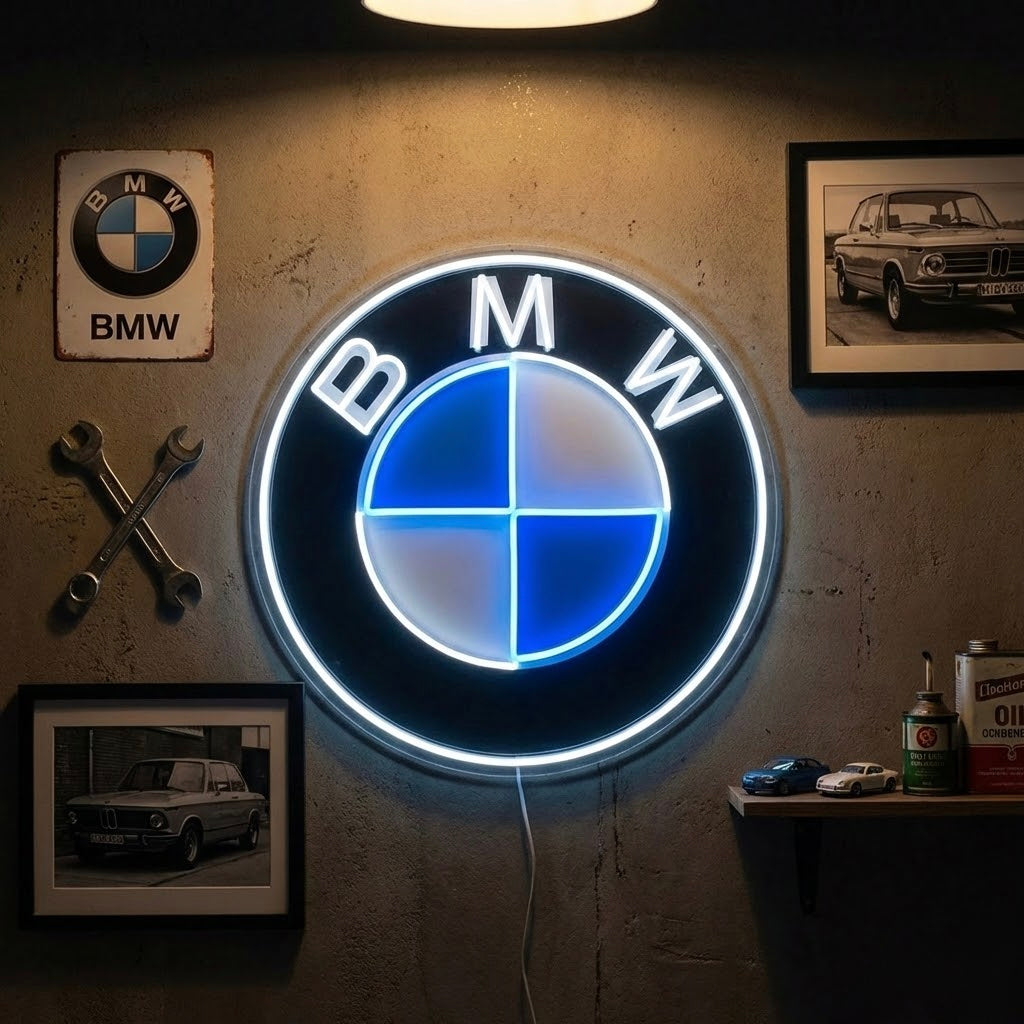 "BMW" Neonskylt