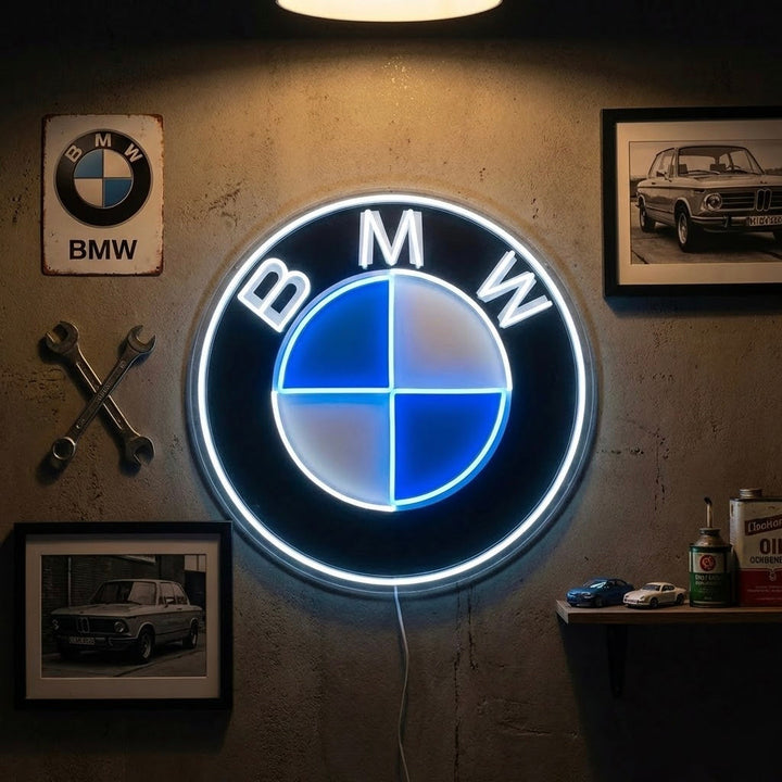 "BMW" Neonskylt