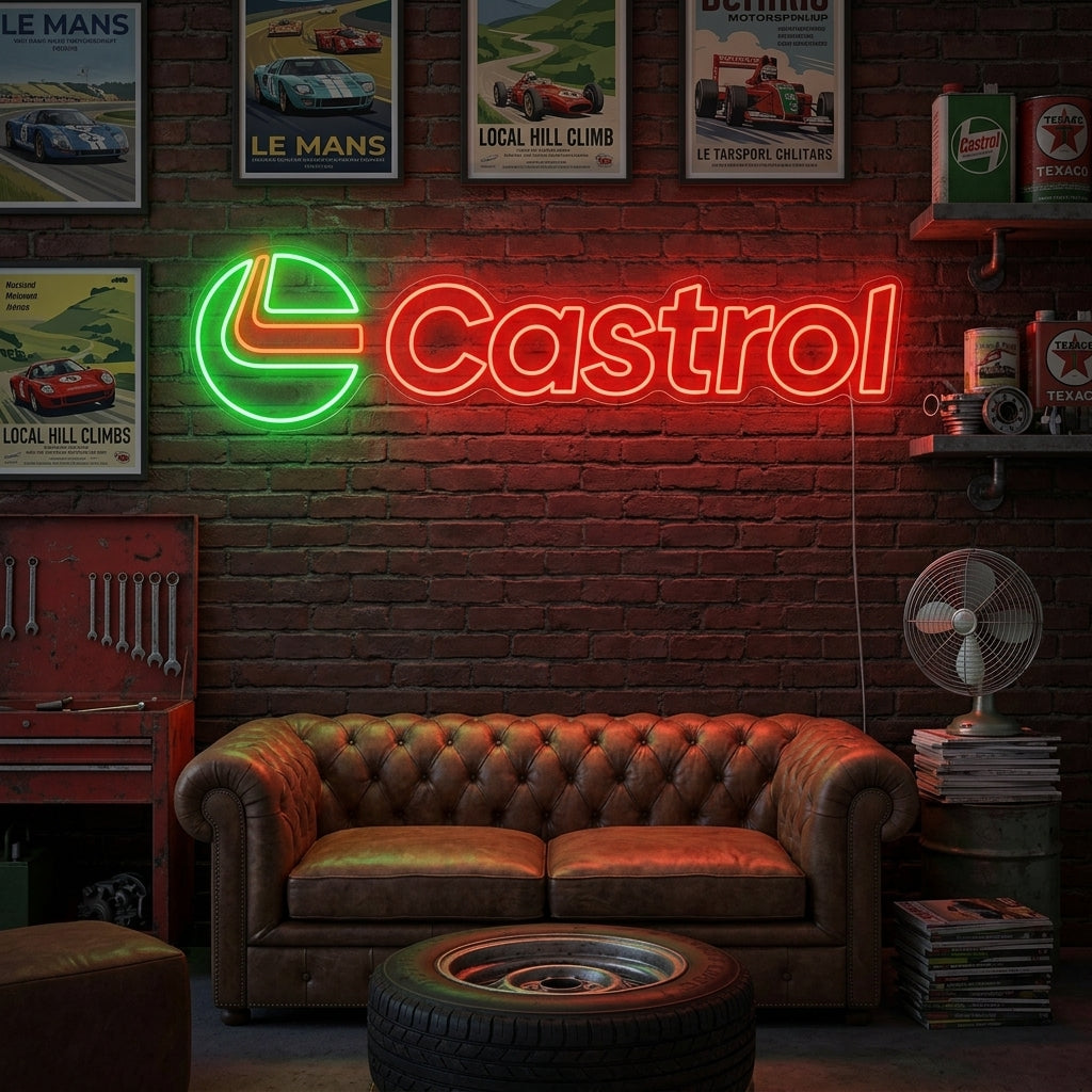 "Castro-logotypen" Neonskylt