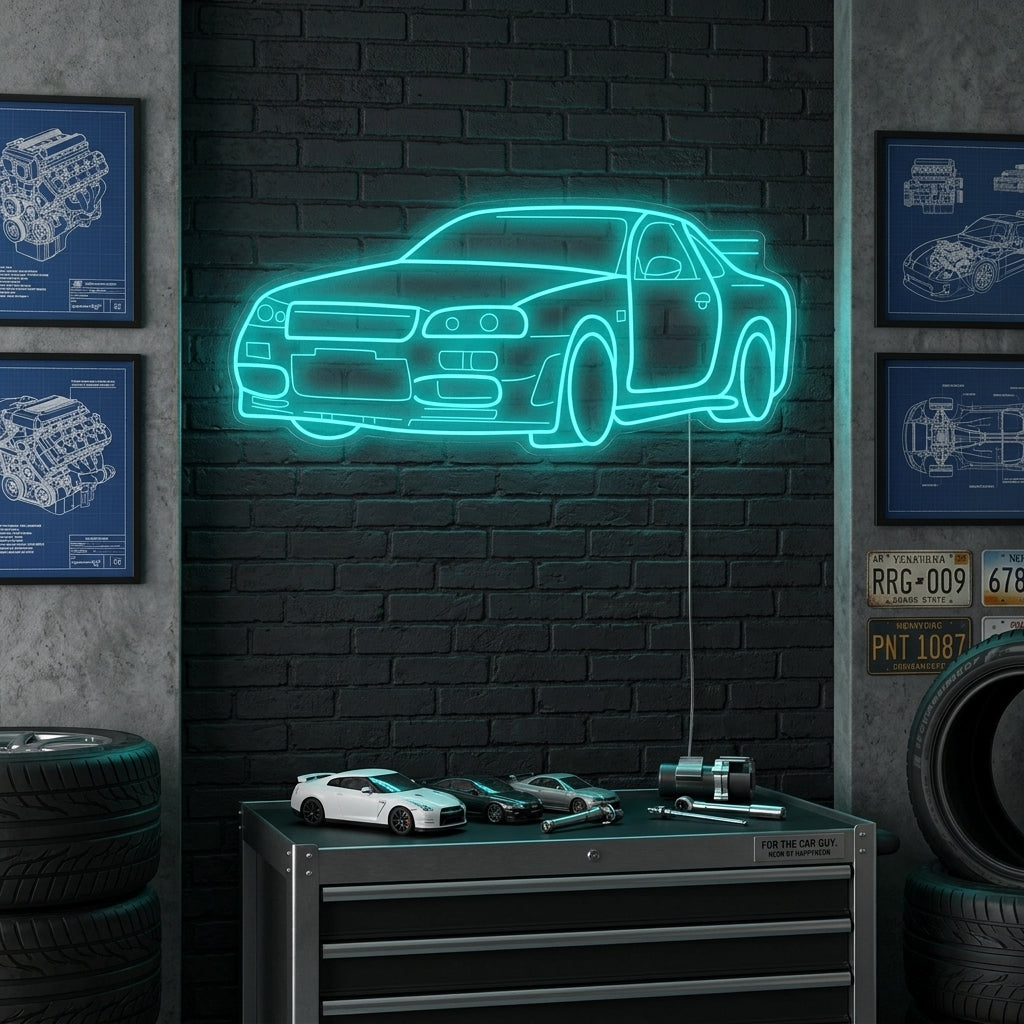 "GTR Bil" Neonskylt