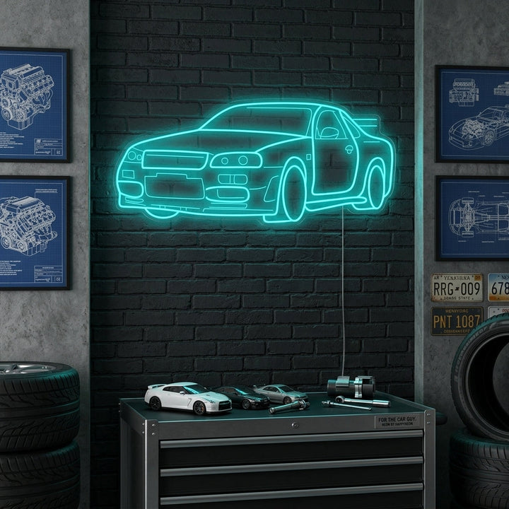 "GTR Bil" Neonskylt