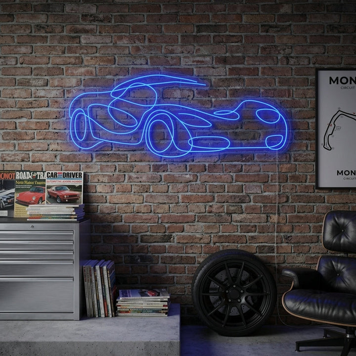 "Sportbil" Neonskylt