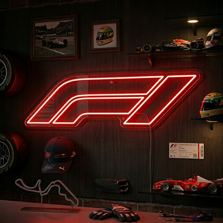 "F1-logotyp" Neonskylt