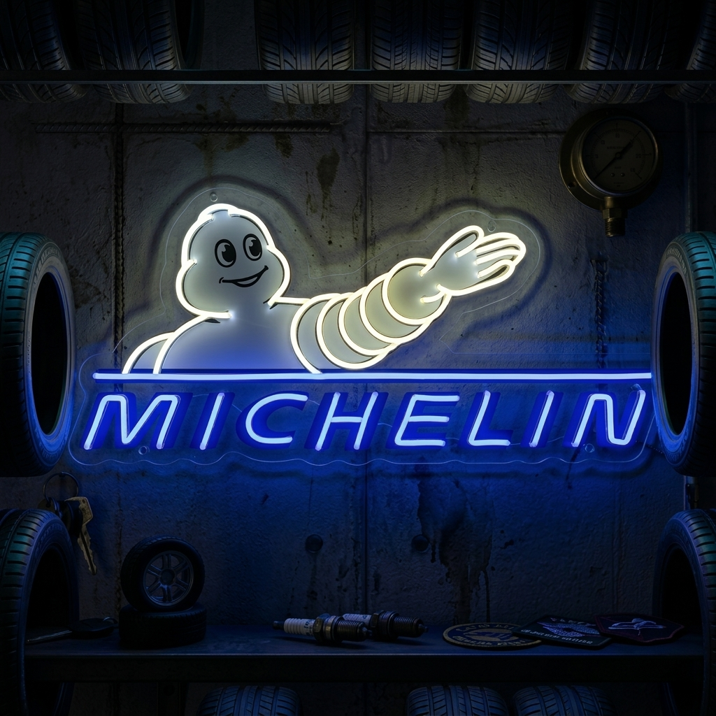 "Michelin-logotyp" Neonskylt
