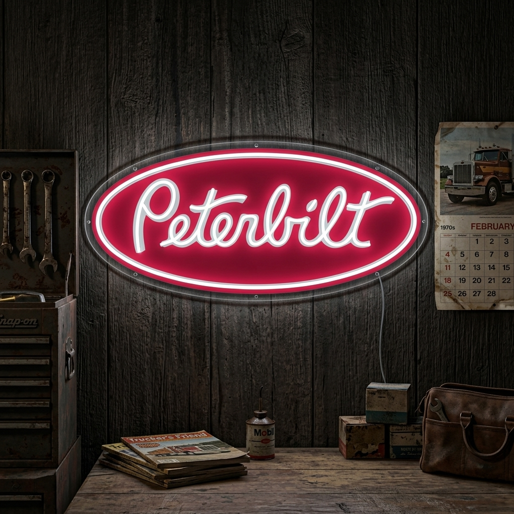 "Peterbil-logotyp" Neonskylt