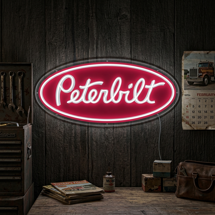 "Peterbil-logotyp" Neonskylt