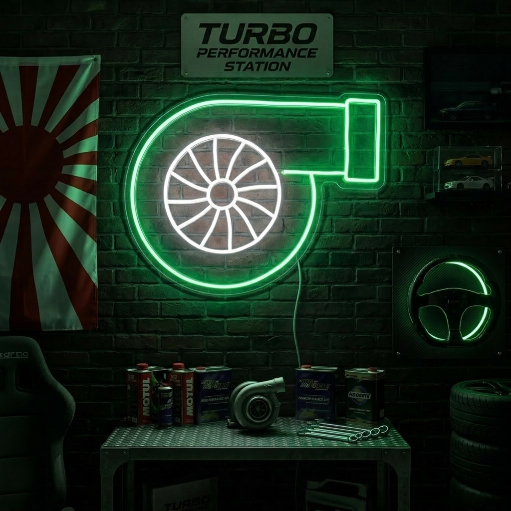 "Turbo" Neonskylt
