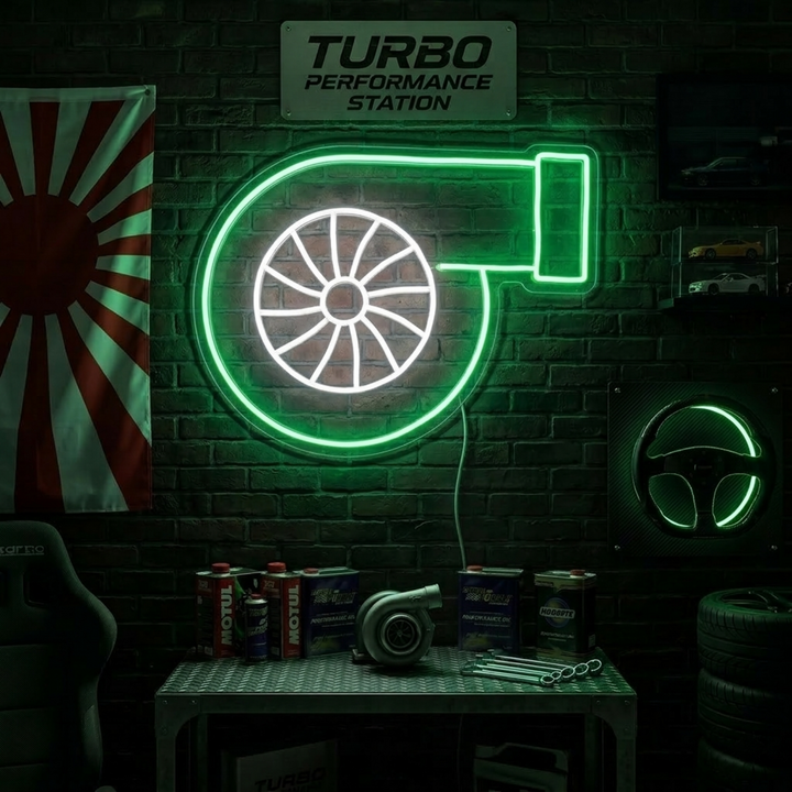 "Turbo" Neonskylt