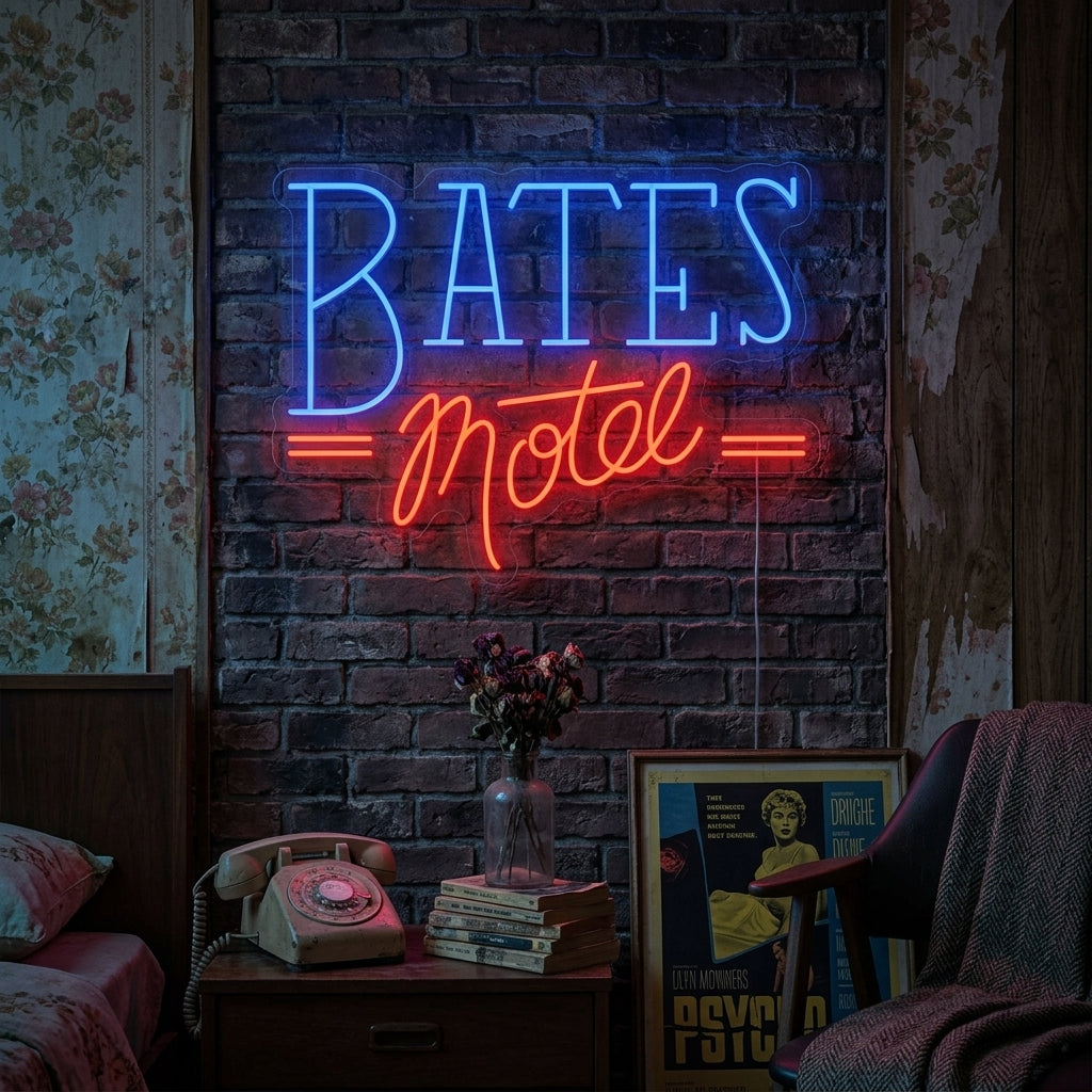 "Bates Motel" Neonskylt
