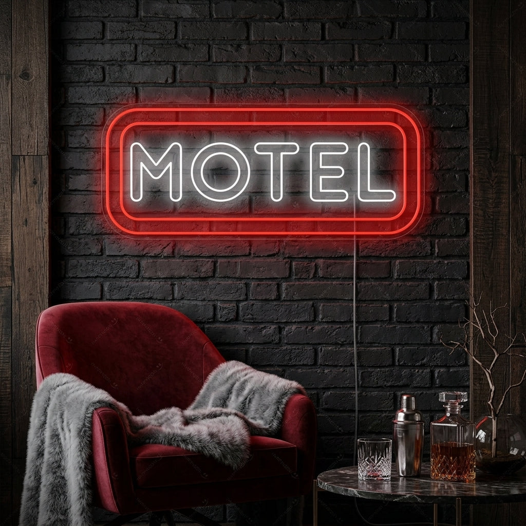 "Motel" Neonskylt