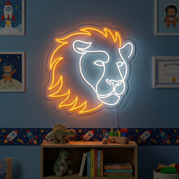 "Lejon" Neonskylt