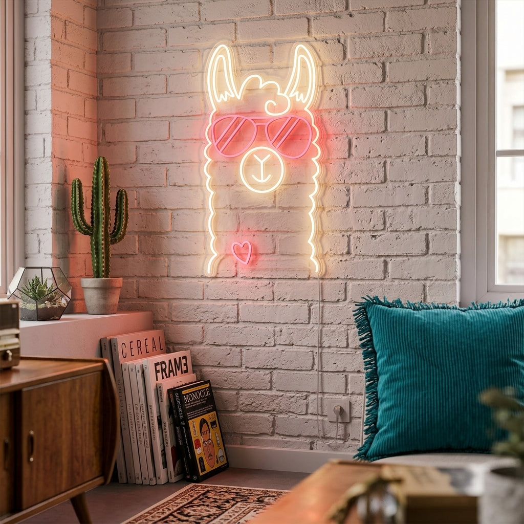"Lama" Neonskylt