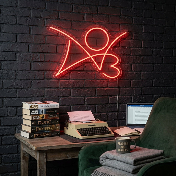 "AO3" Neonskylt