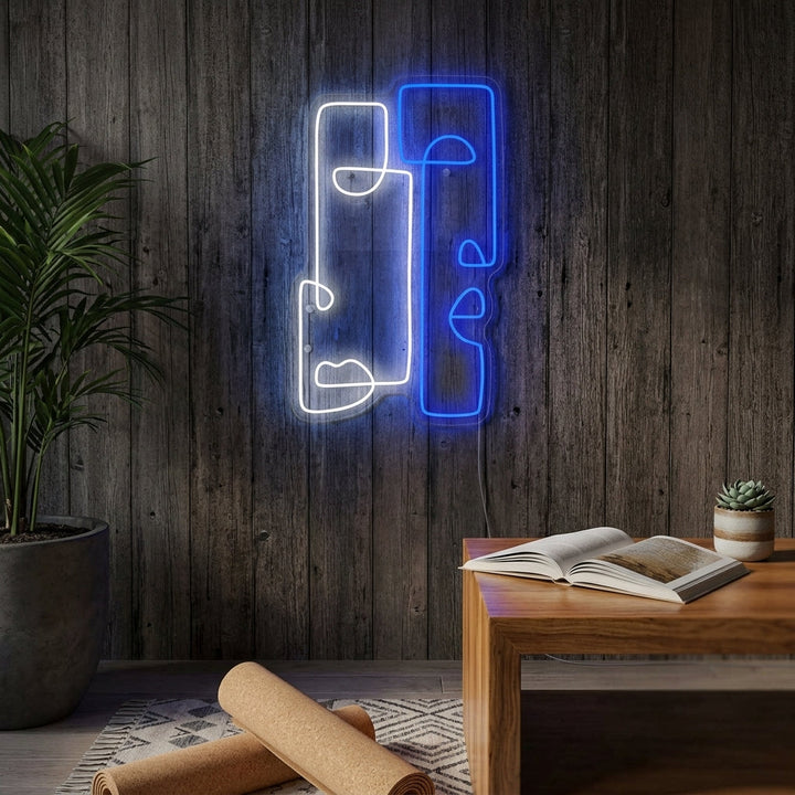 "Abstrakt Totem" Neonskylt