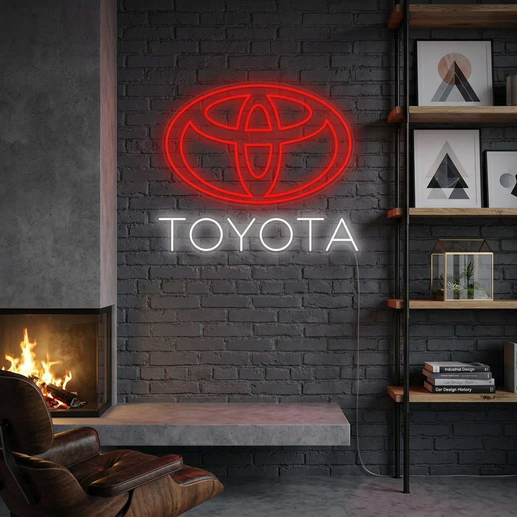 "Toyota-logotyp" Neonskylt