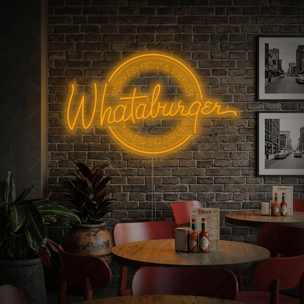 "Whataburger" Neonskylt
