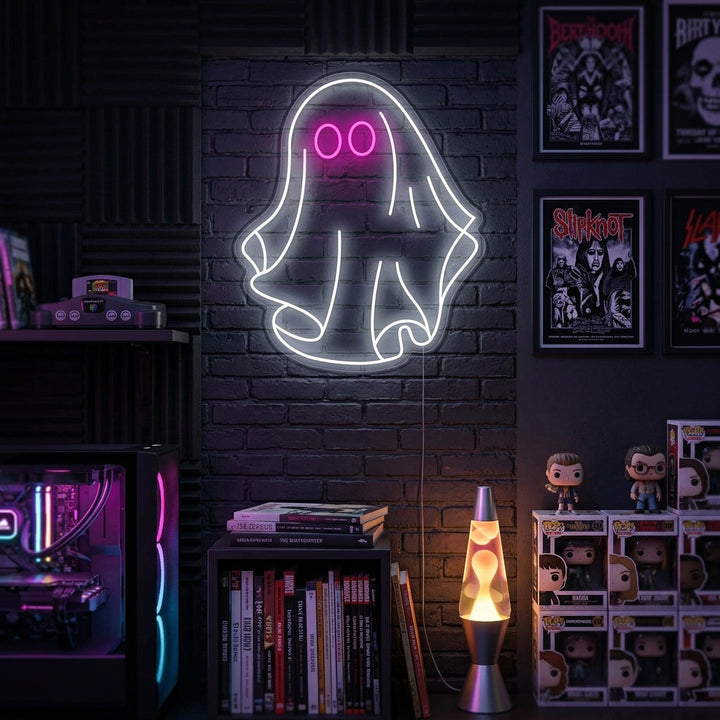 "Spöke" Neonskylt