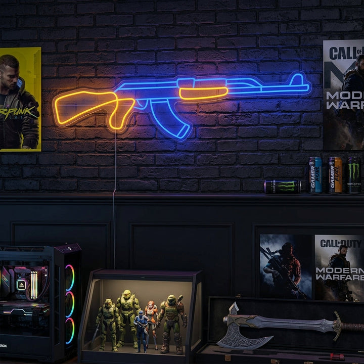 "Ak47" Neonskylt