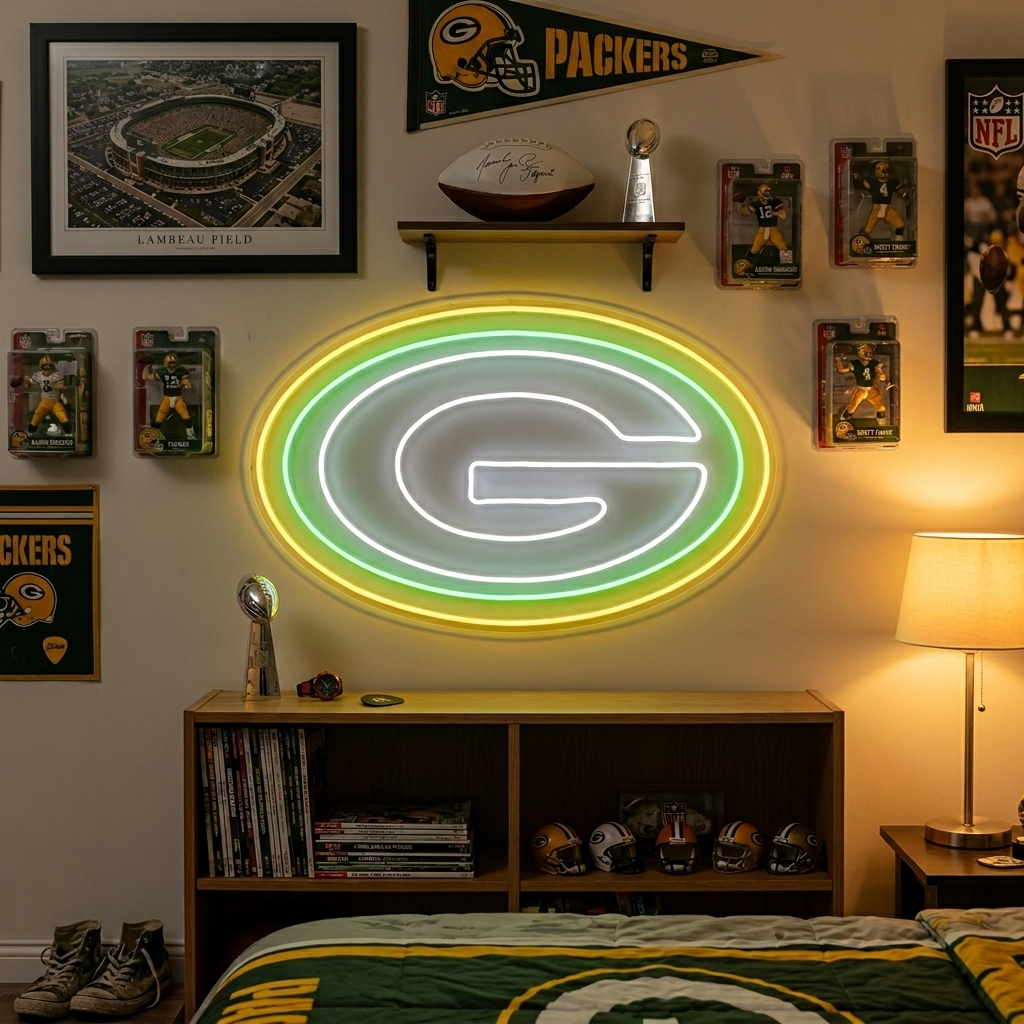 "Green Bay Packers" Neonskylt