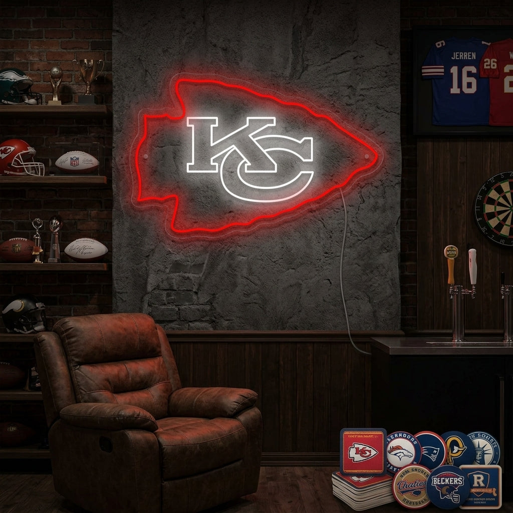 "KC Chiefs" Neonskylt