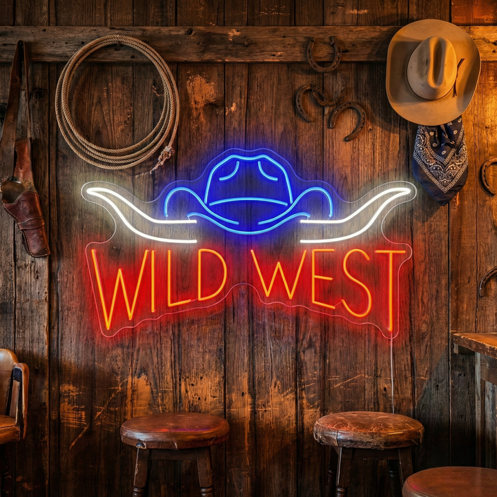 "Wild West" Neonskylt