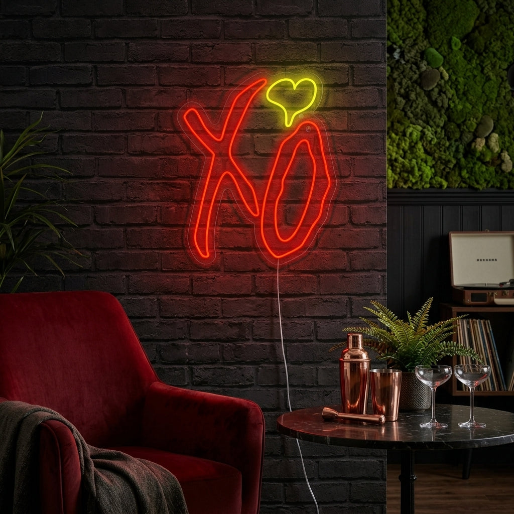"XO" Neonskylt