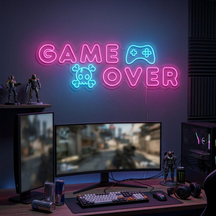 "Game Over" Neonskylt