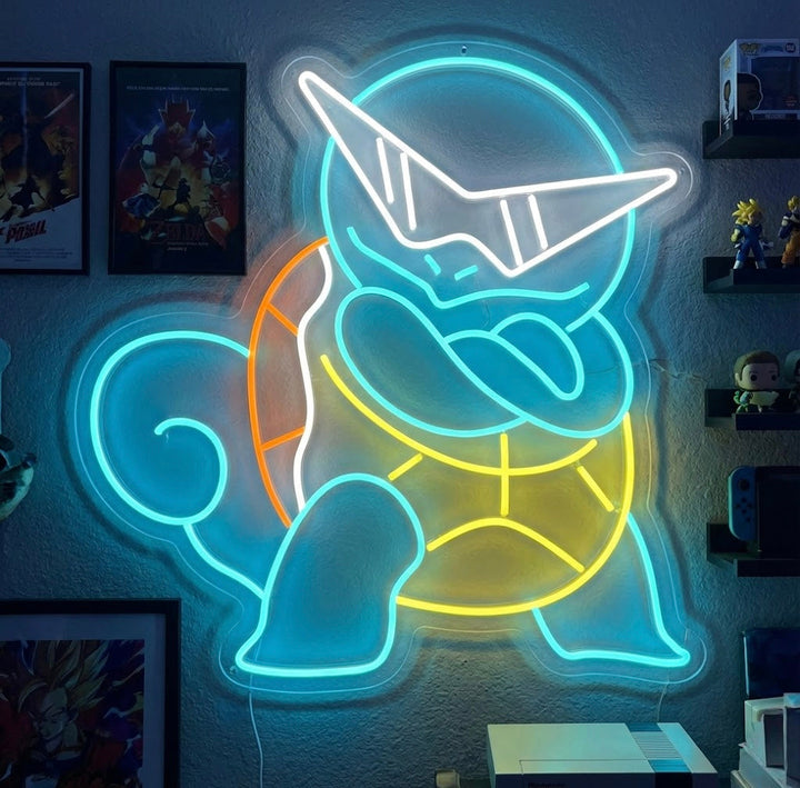 "Squirtle" Neonskylt