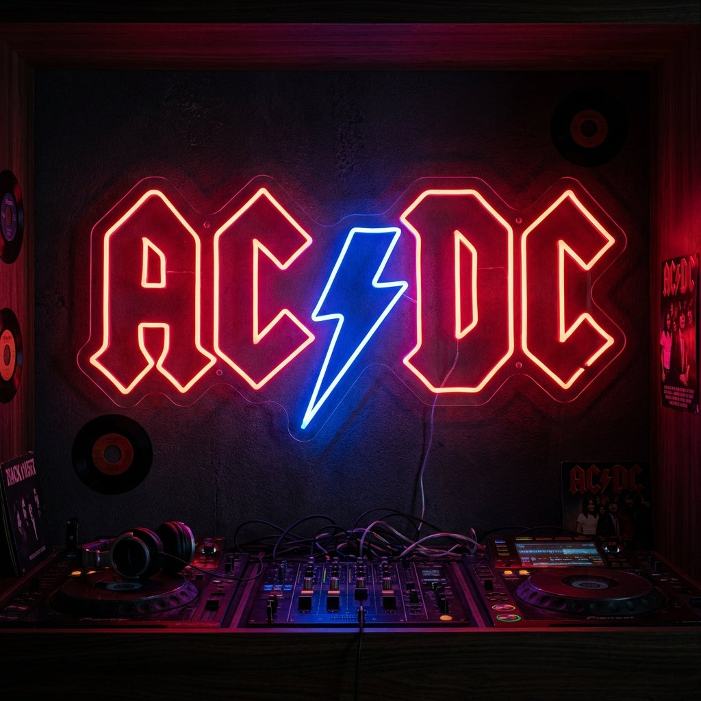 "ACDC" Neonskylt