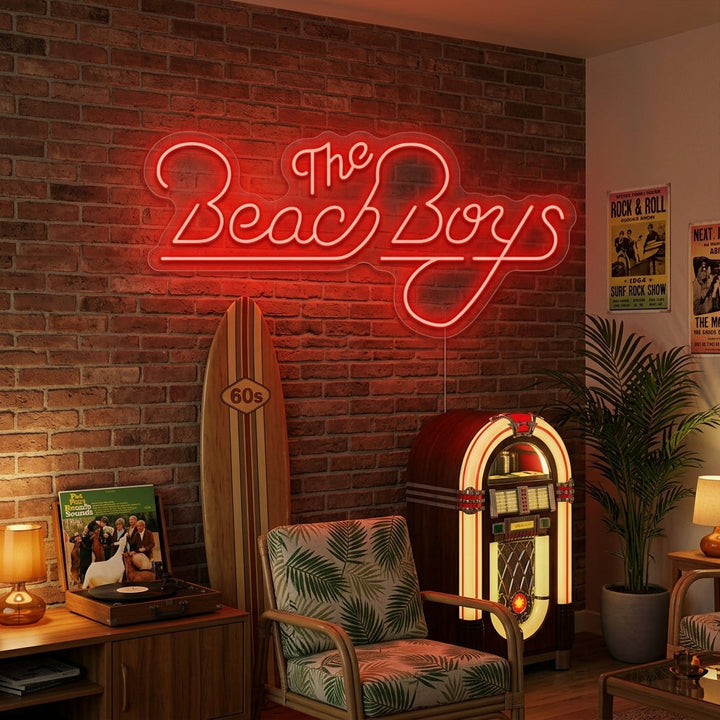 "Beach Boys" Neonskylt