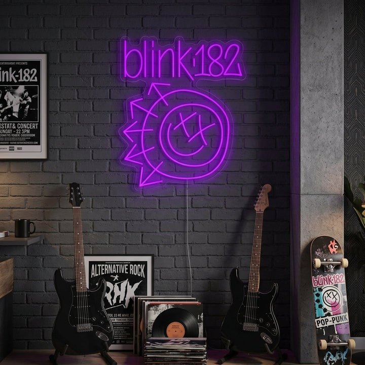 "Blink 182" Neonskylt