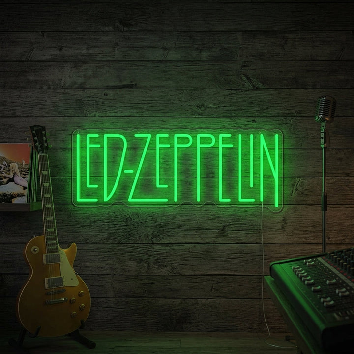 "LED Zeppelin" Neonskylt
