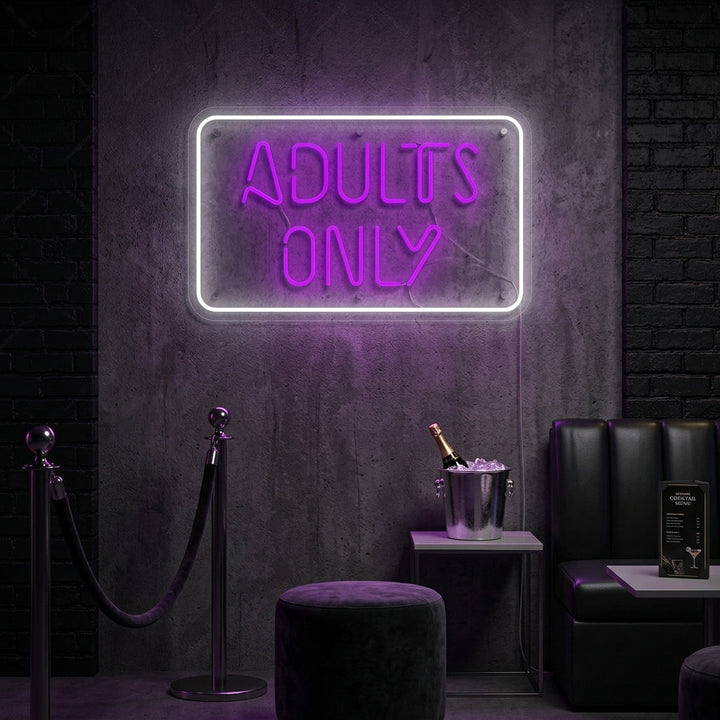 "Adult Only" Neonskylt