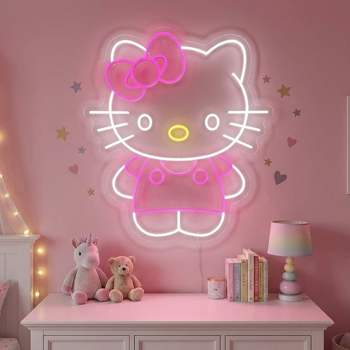 "Animekatt" Neonskylt