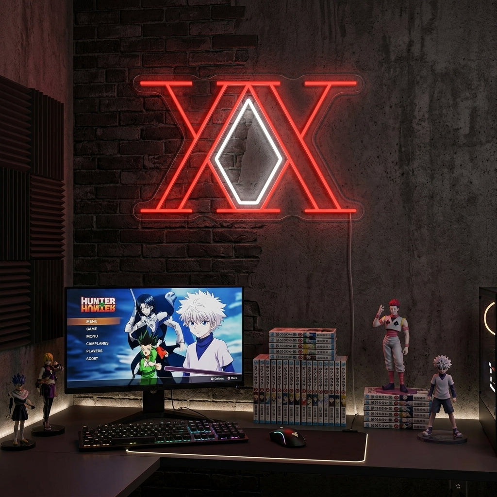 "Hunter X Hunter" Neonskylt