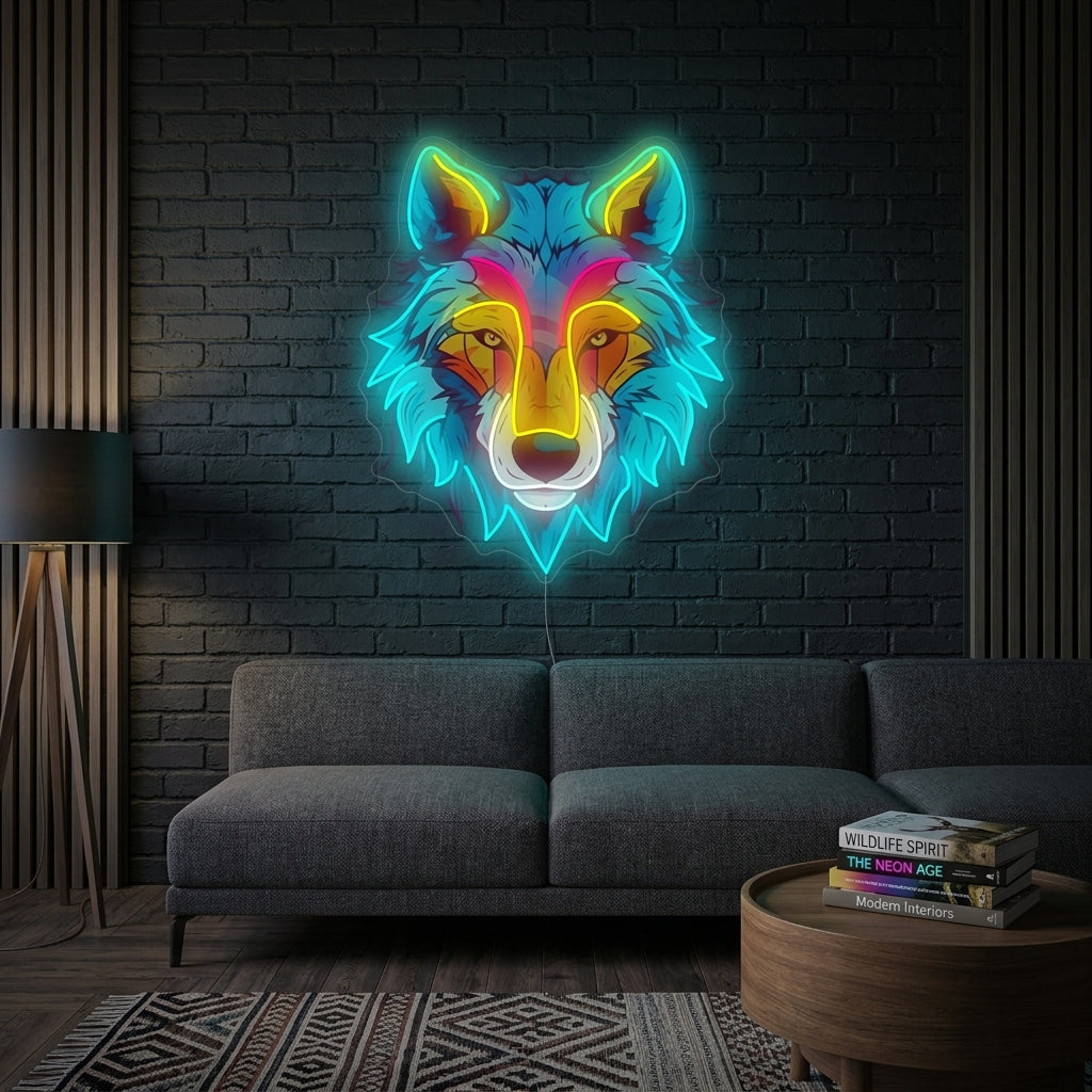 "Varg" Neonskylt