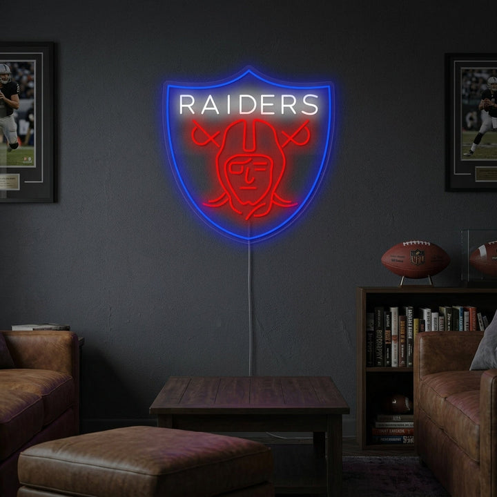 "Raiders" Neonskylt