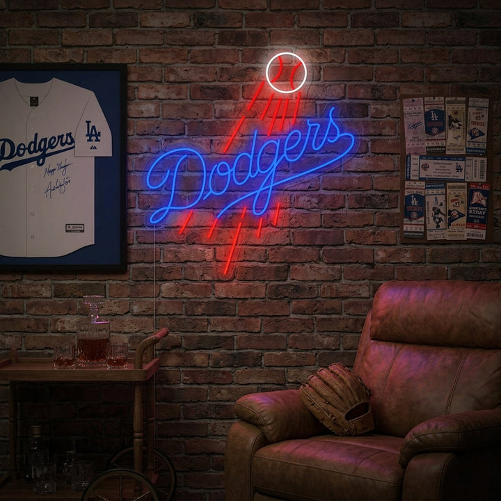 "Los Angeles Dodgers" Neonskylt