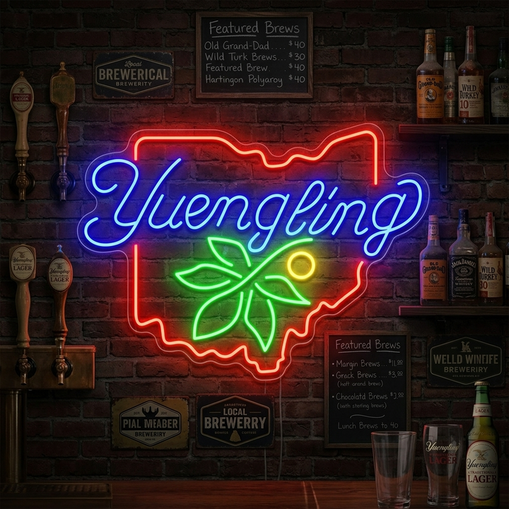 "Yuengling Ohio" Neonskylt