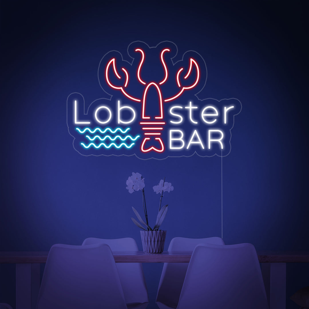 "Lobster Bar" Neonskylt