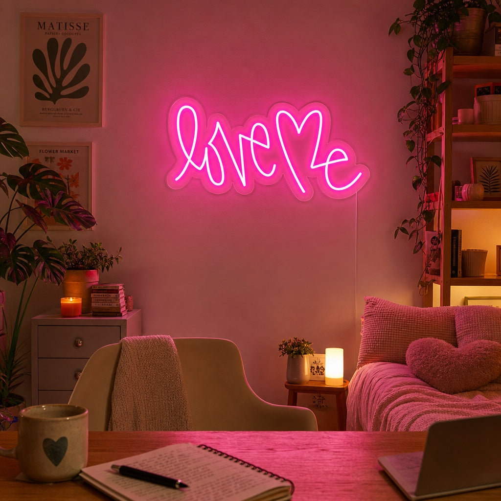 "Love Me" Neonskylt