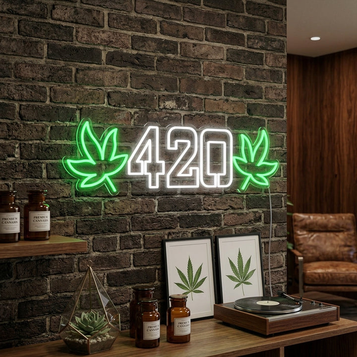 "420 Marijuana" Neonskylt