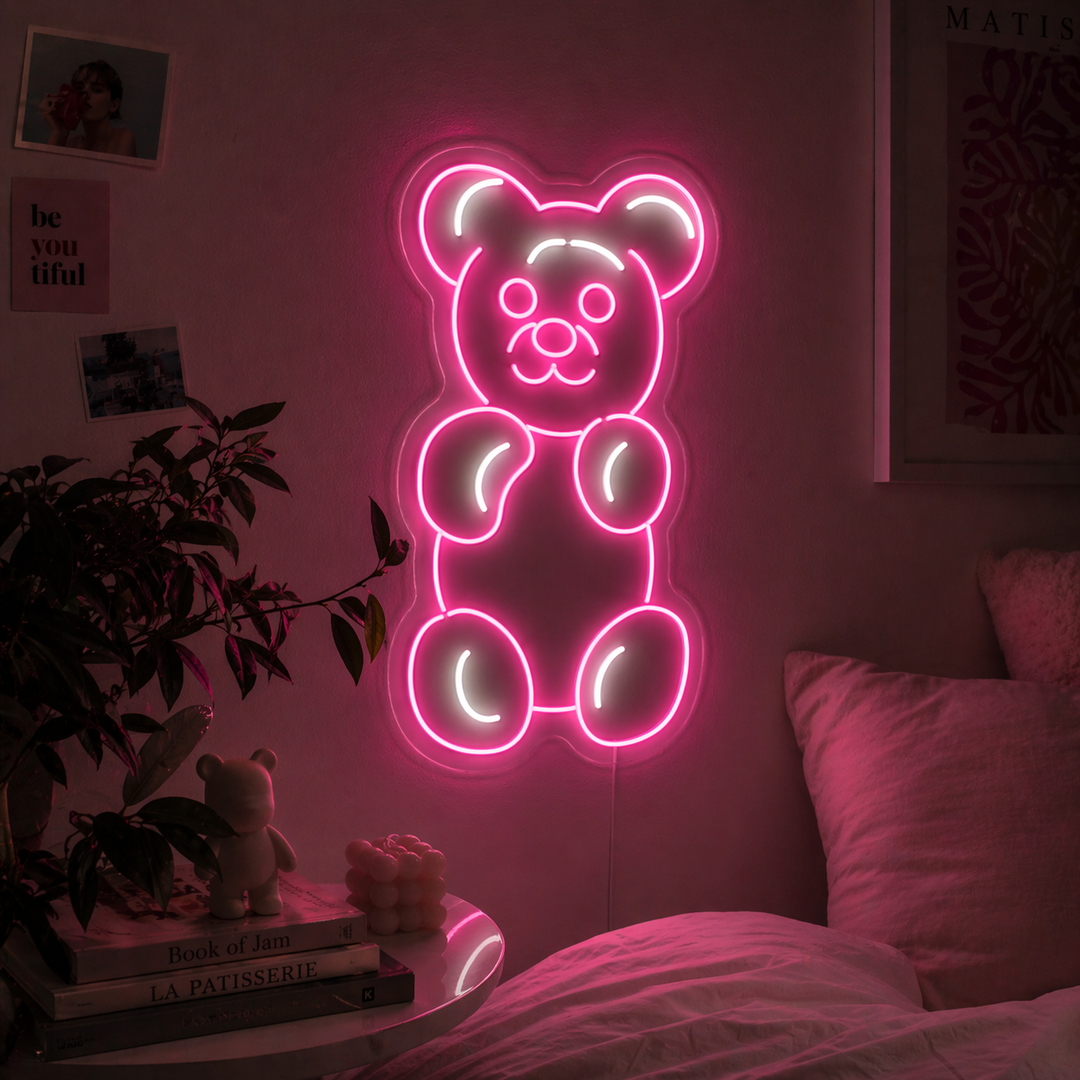 "Gummy Bear" Neonskylt