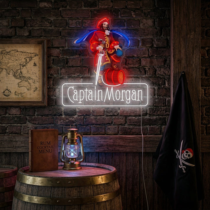 "Captain Morgan" Neonskylt