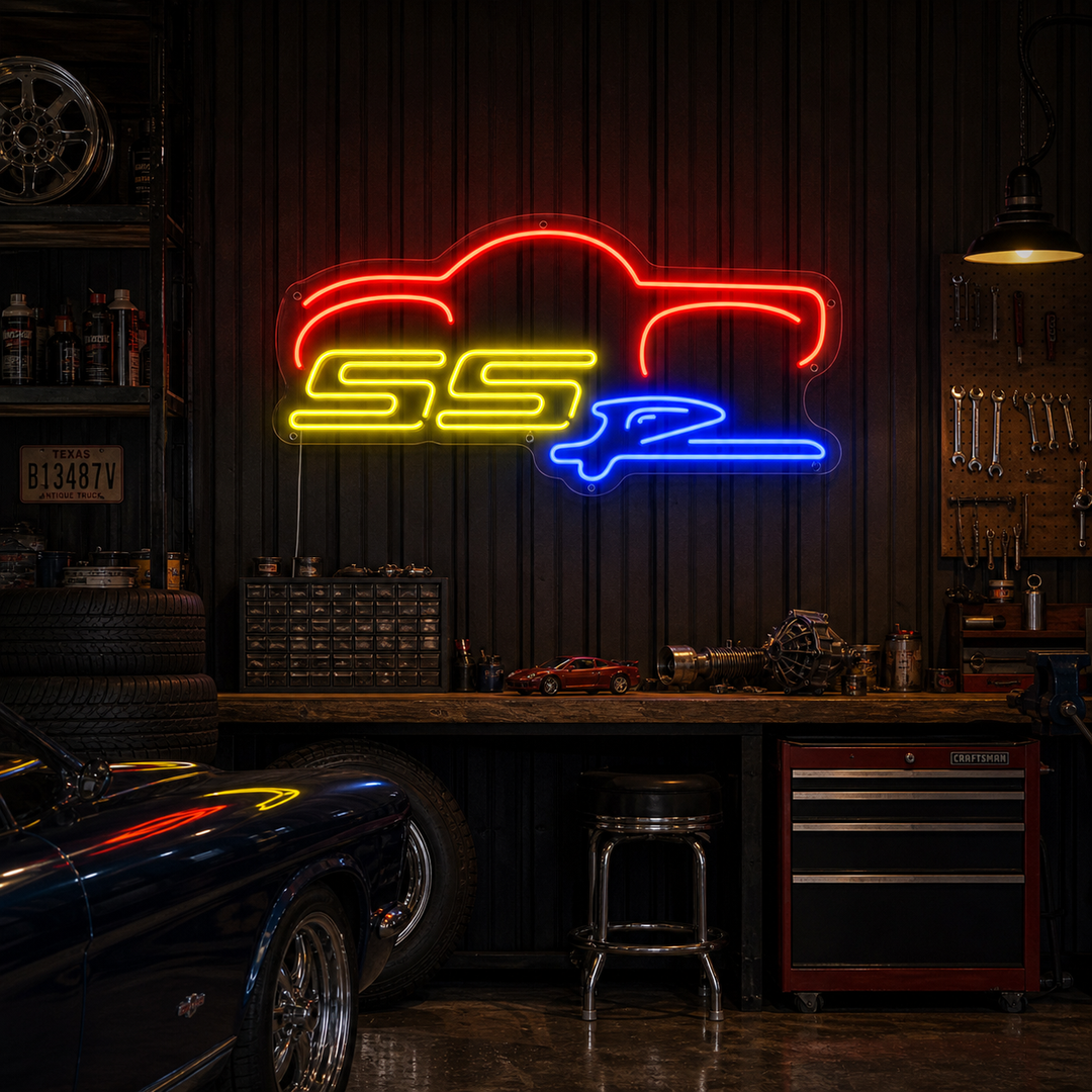 "SSR-Bil" Neonskylt