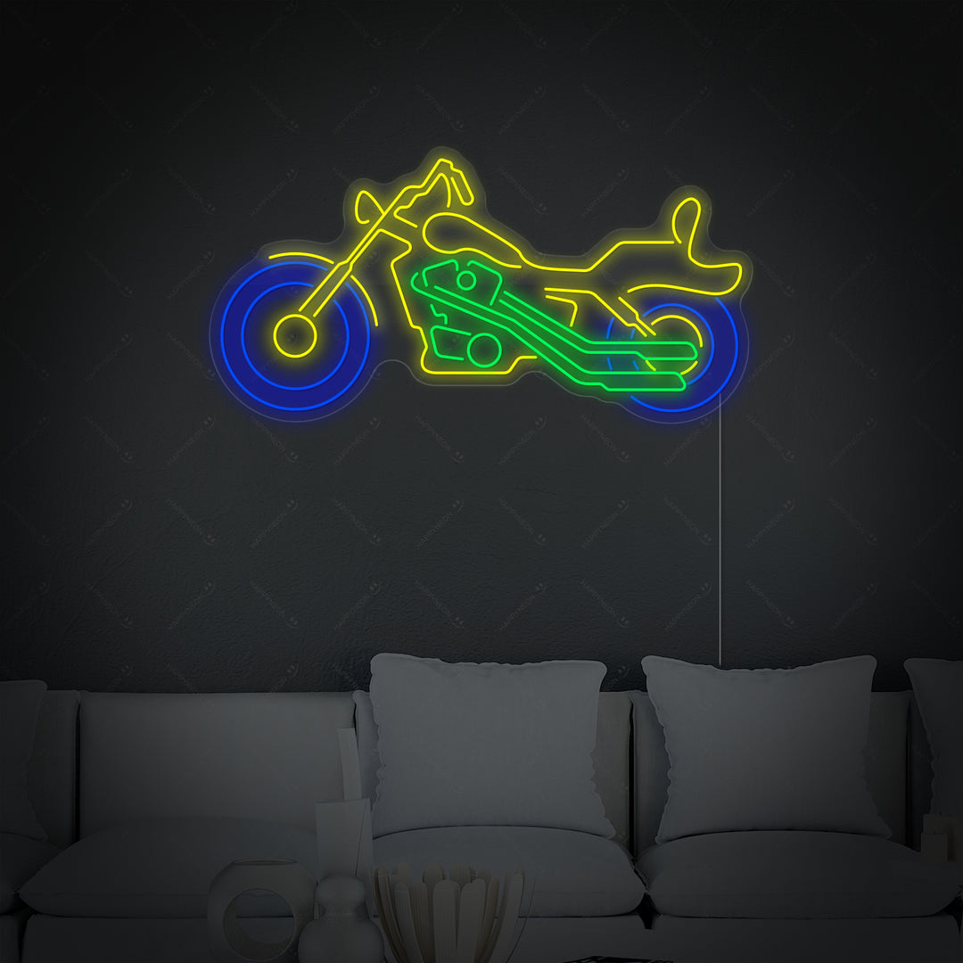 "Cozyle Motorcykel Motorcykel" Neonskylt