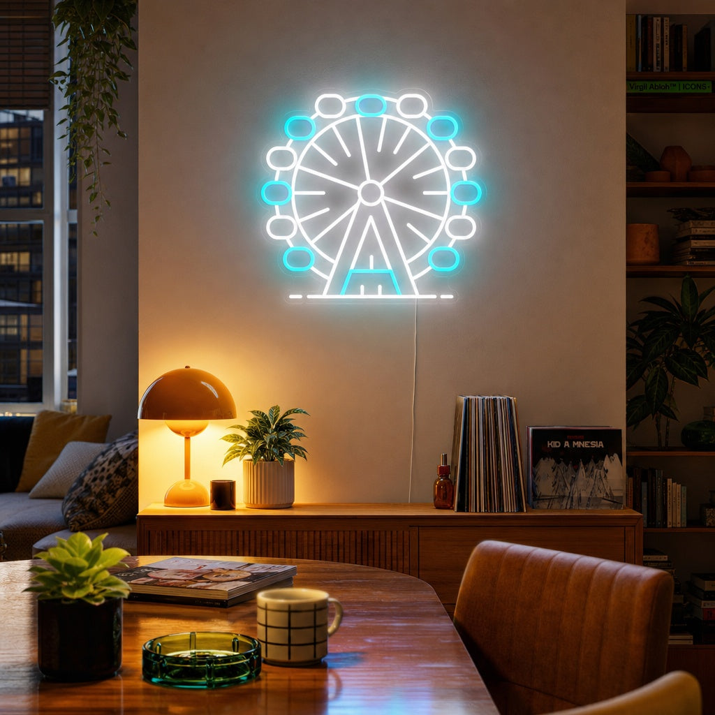 "Pariserhjul London Eye" Neonskylt