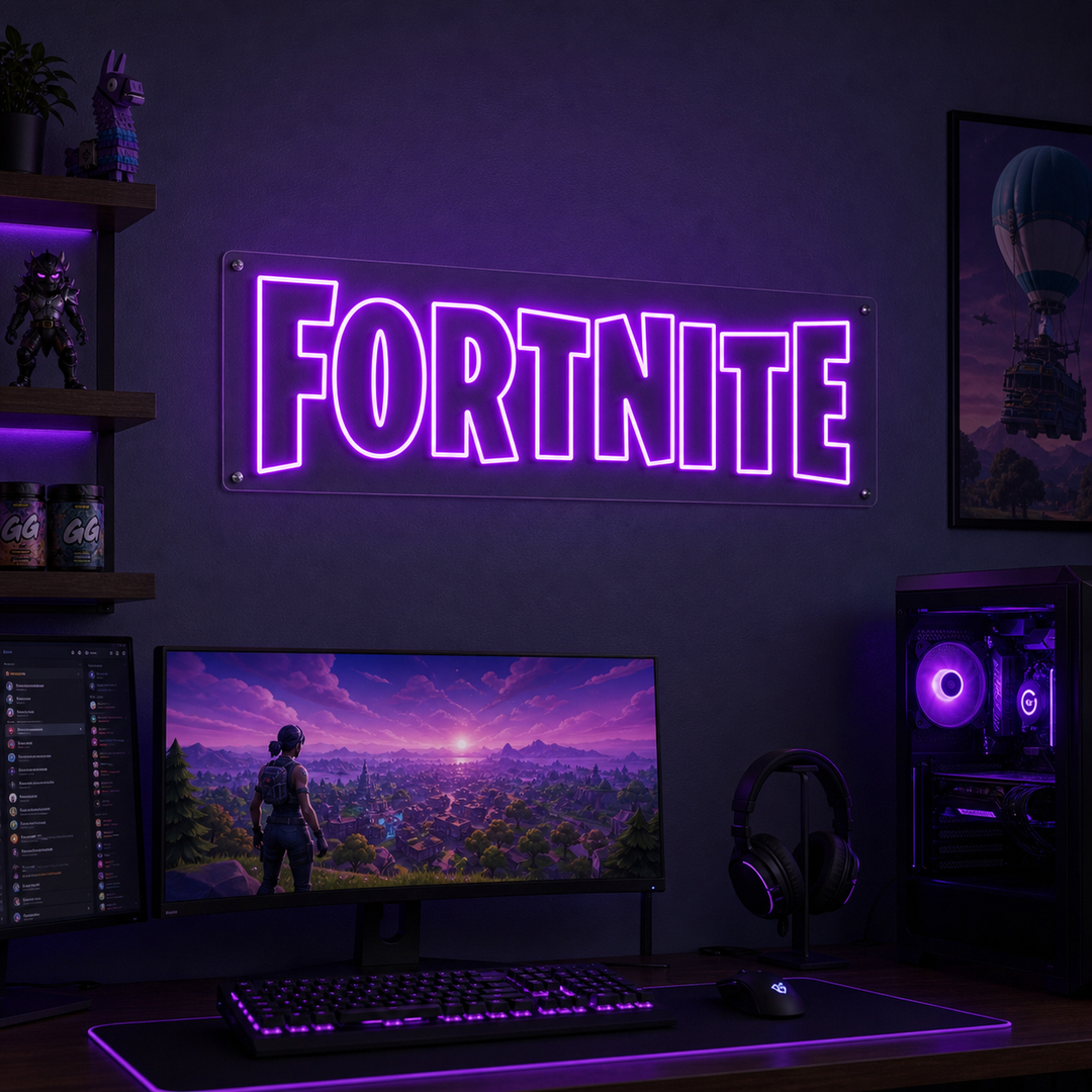 "Fortnite, Gamer Dekor" Neonskylt