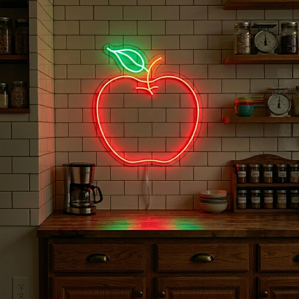 "Äpple" Neonskylt